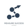 measure success icon in trendy design style. measure success icon isolated on white background. measure success vector icon simple Royalty Free Stock Photo