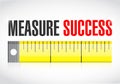 Measure success illustration Royalty Free Stock Photo
