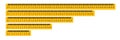Measure Tape ruler metric measurement. Metric ruler. metric vector ruler with yellow and black color.