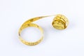 Measure tape yellow isolated Royalty Free Stock Photo
