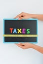 Measure taxes concept in a business, company or economy Royalty Free Stock Photo
