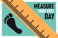 Measure Your Feet Day background