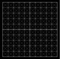 Measured grid. Graph plotting grid. Corner ruler with measurement isolated on the black background. Vector graph paper