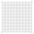 Measured grid. Graph plotting grid. Corner ruler with measurement isolated on the white background. Vector graph paper