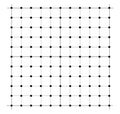 Measured grid. Graph plotting grid. Corner ruler with measurement isolated on the white background. Vector graph paper