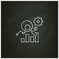 Measurement analytics chalk icon