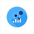 Measurement analytics flat icon