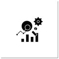 Measurement analytics glyph icon