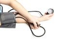 Measurement of arterial pressure Royalty Free Stock Photo