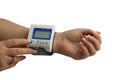 Measurement of arterial pressure Royalty Free Stock Photo