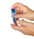 Measurement of glucose level Royalty Free Stock Photo