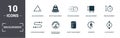 Measurement icons set collection. Includes simple elements such as Angle Measurement, Weight Measurement, Speed