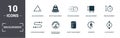 Measurement icons set collection. Includes simple elements such as Angle Measurement, Weight Measurement, Speed Royalty Free Stock Photo