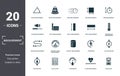 Measurement icons set collection. Includes simple elements such as Angle Measurement, Weight, Speed, Area Measurement Royalty Free Stock Photo