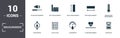 Measurement icons set collection. Includes simple elements such as Volume Measurement, Depth Measurement, Height Measurement, Royalty Free Stock Photo