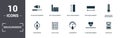 Measurement icons set collection. Includes simple elements such as Volume Measurement, Depth Measurement, Height