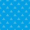 Measurement pattern vector seamless blue Royalty Free Stock Photo