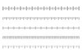 Measurement scale with black marks. Ruler scale for distance and weight, temperature and speed. Calibration scale