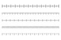 Measurement scale with black marks. Ruler scale for distance and weight, temperature and speed. Calibration scale Royalty Free Stock Photo