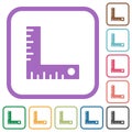 measurement tool solid simple icons