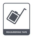 measureming tape icon in trendy design style. measureming tape icon isolated on white background. measureming tape vector icon Royalty Free Stock Photo