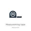 Measureming tape icon vector. Trendy flat measureming tape icon from measurement collection isolated on white background. Vector Royalty Free Stock Photo