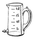 Measuring beaker mug | Antique Design Illustrations