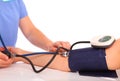 Measuring Blood Pressure Royalty Free Stock Photo