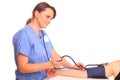 Measuring Blood Pressure Royalty Free Stock Photo