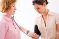 Measuring blood-pressure Royalty Free Stock Photo