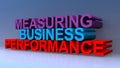 Measuring business performance on blue