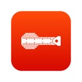 Measuring centimeter icon digital red