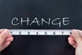 Measuring change Royalty Free Stock Photo