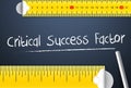 Measuring critical success factor or project management Royalty Free Stock Photo