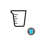 Measuring cup empty icon Royalty Free Stock Photo