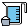 Measuring cup icon, Bakery and baking related vector