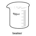 Measuring cup icon outline
