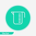 Measuring cup vector icon sign symbol Royalty Free Stock Photo