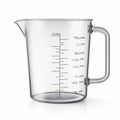 Modern Minimalist Clear Plastic Measuring Cup With Handle Royalty Free Stock Photo