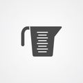 Measuring cup vector icon sign symbol Royalty Free Stock Photo