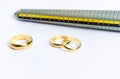 Measuring device for finger ring Royalty Free Stock Photo