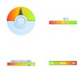 Measuring device icons set cartoon vector. Various measurement device