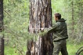 Measuring the diameter of a tree