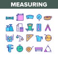 Measuring Equipment Collection Icons Set Vector Royalty Free Stock Photo