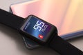 Measuring the glucose level at smartwatch