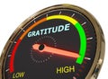 Measuring gratitude level Royalty Free Stock Photo