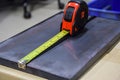 Measuring instrument yellow-red measuring tape Used to measure diagonal gray iron scale, precision