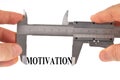 Measuring motivation with a vernier calipe