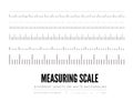 Measuring rulers of different scale, length and shape. Vector elements