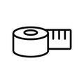 Measuring scale fill inside vector icon which can easily modify or edit Royalty Free Stock Photo
